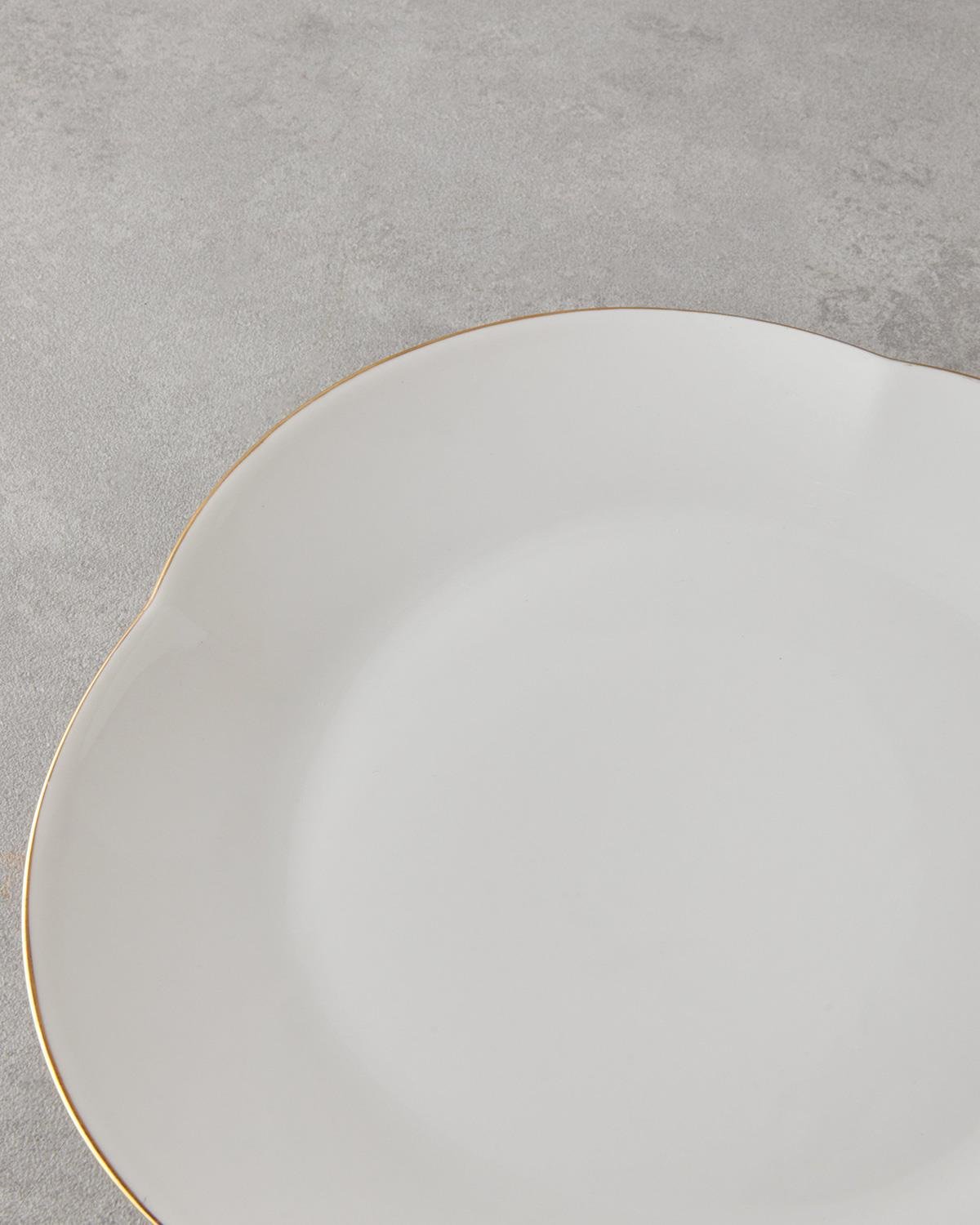 Aren Porselen Pasta Tabağı Gold
