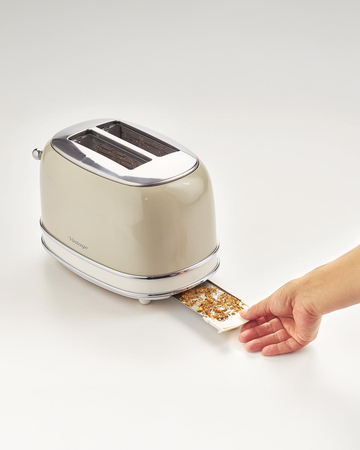 Ariete Vintage 0155/13 2 Dilim Ekmek Kızartma Makinesi 810 W Bej