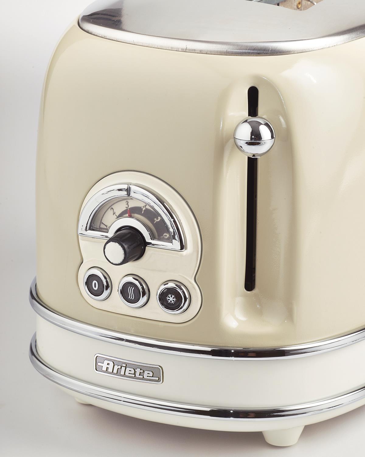 Ariete Vintage 0155/13 2 Dilim Ekmek Kızartma Makinesi 810 W Bej