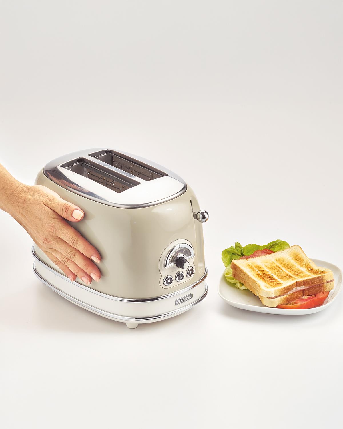 Ariete Vintage 0155/13 2 Dilim Ekmek Kızartma Makinesi 810 W Bej