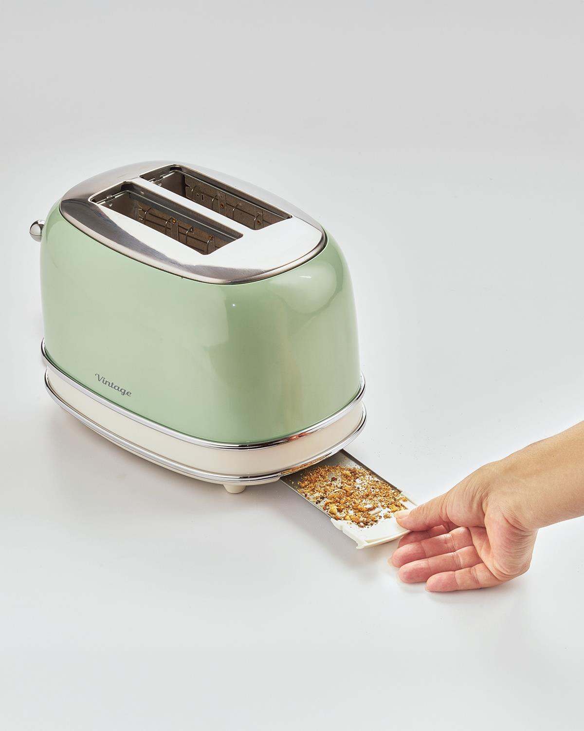 Ariete Vintage 0155/14 2 Dilim Ekmek Kızartma Makinesi 810 W Yeşil