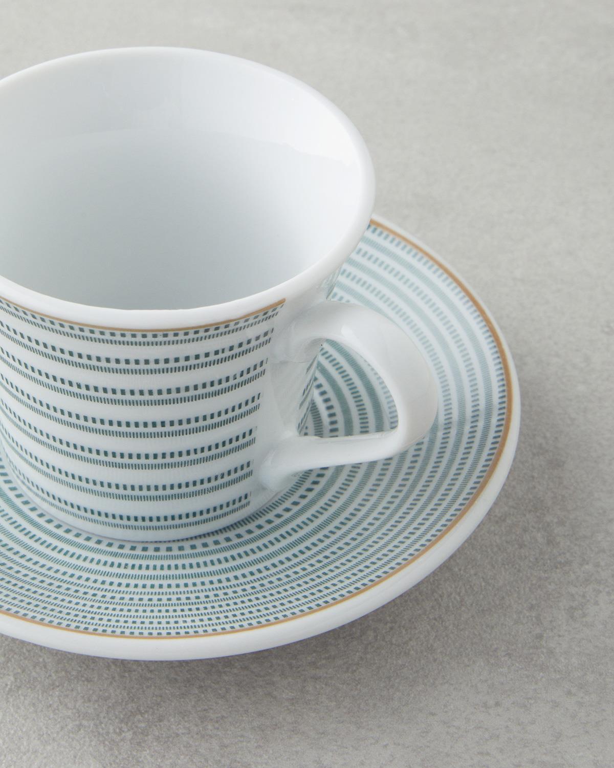 Ashley Porselen 4 Parça 2 Kişilik Kahve Fincan Takımı Yeşil