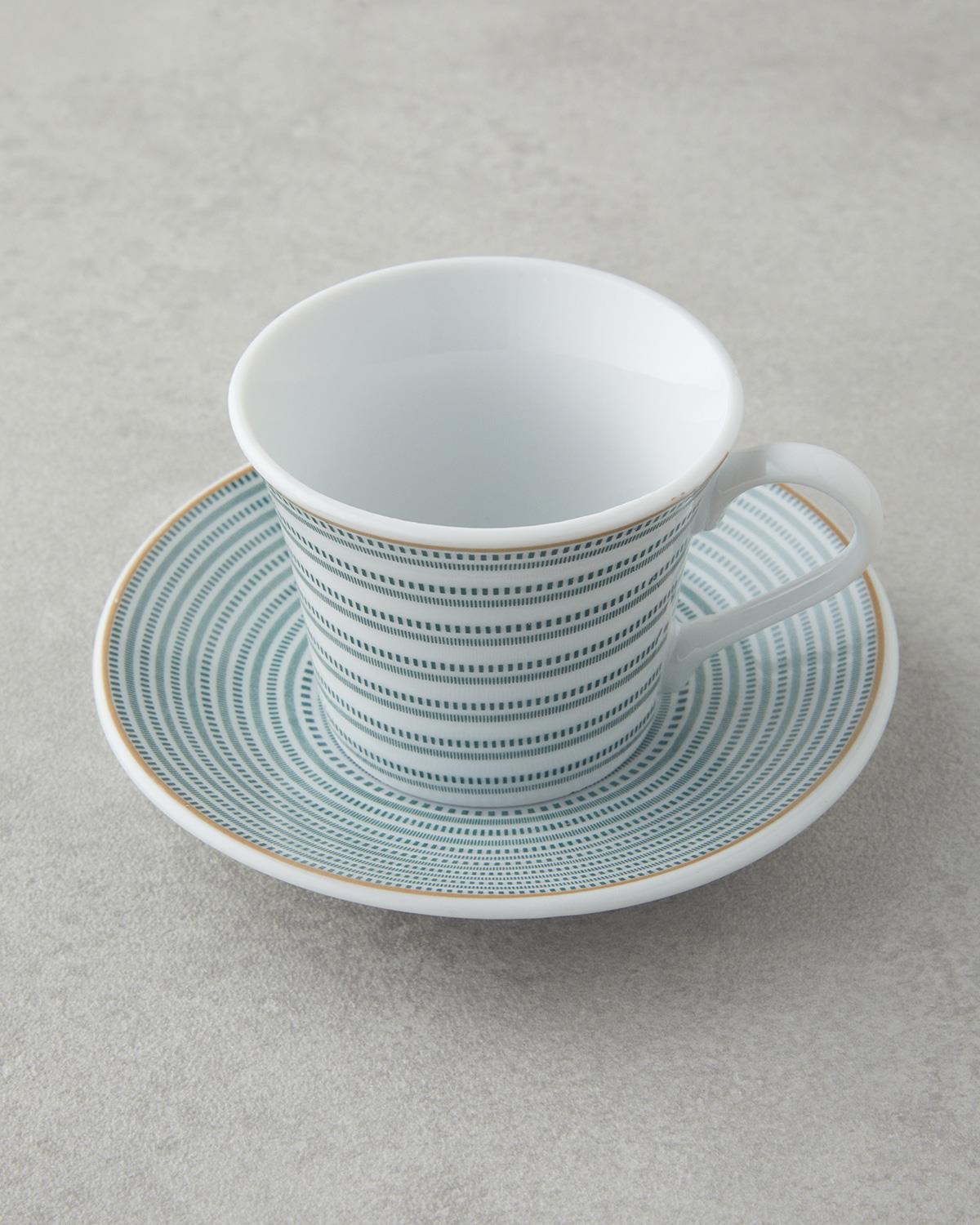 Ashley Porselen 4 Parça 2 Kişilik Kahve Fincan Takımı Yeşil