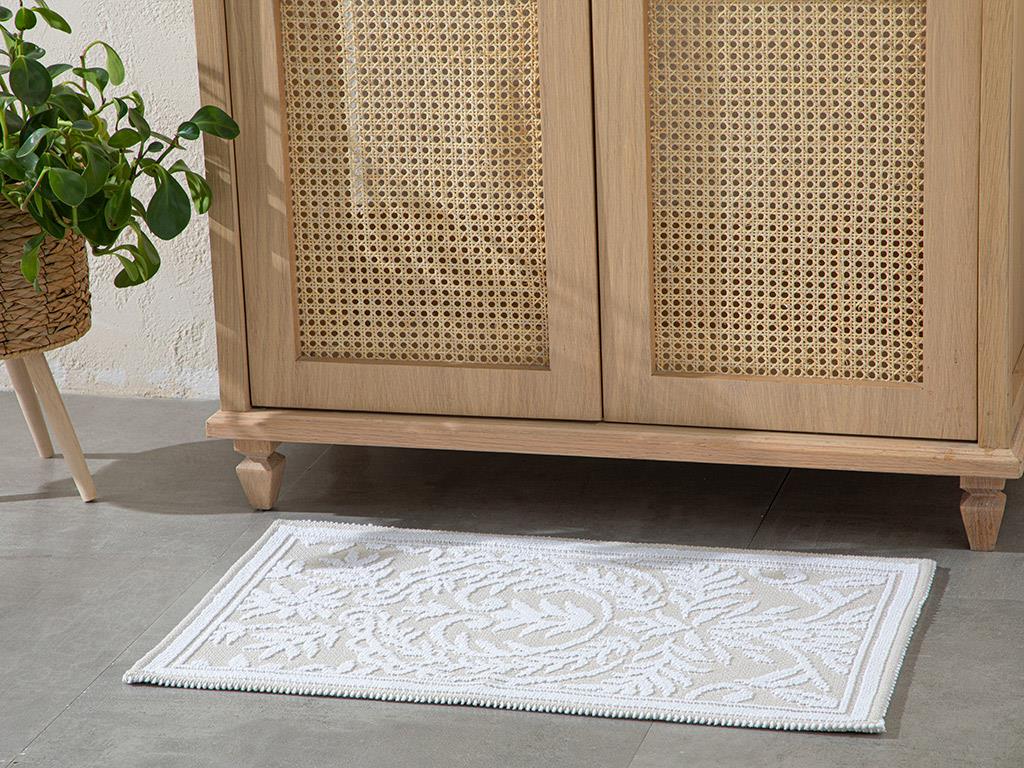 Astrid Pamuklu Kilim Beyaz
