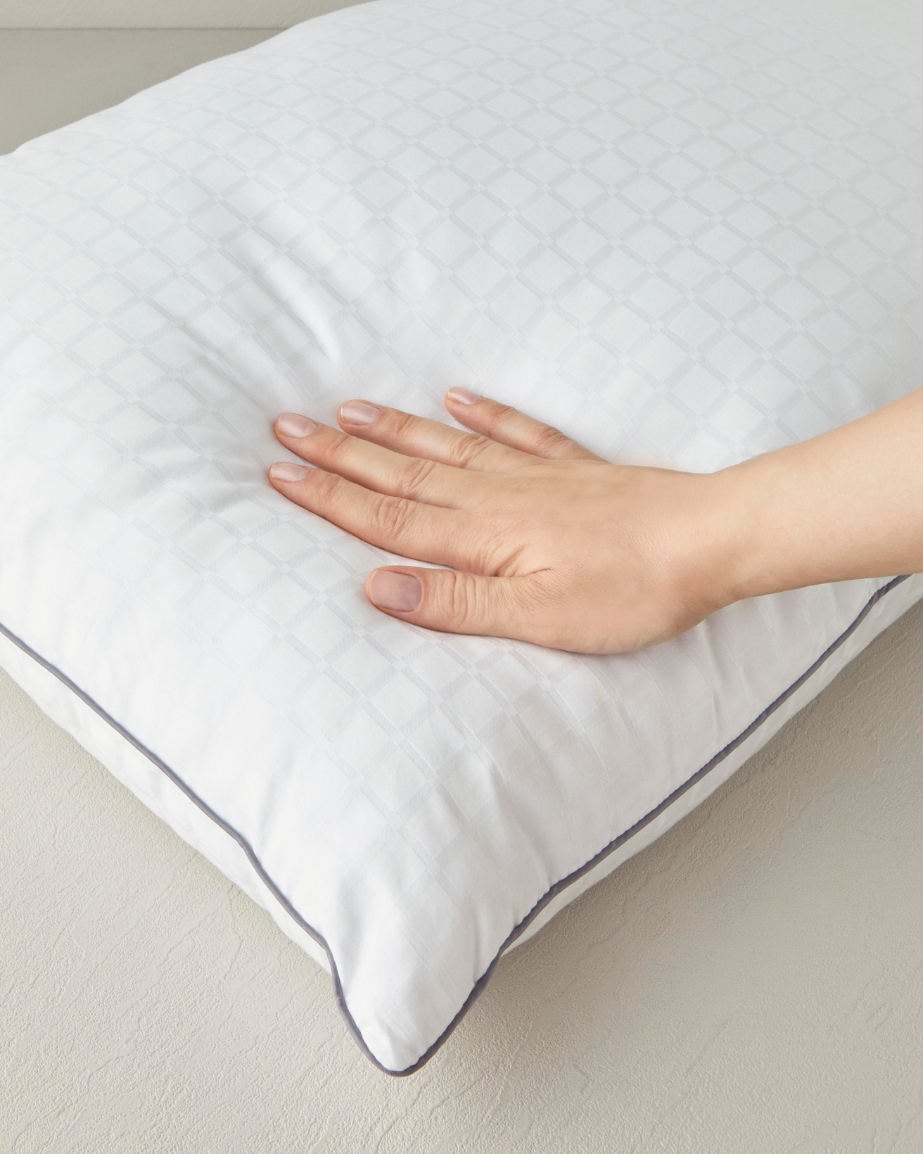 Aura Boncuk Elyaf Yastık 50x70 cm Gri