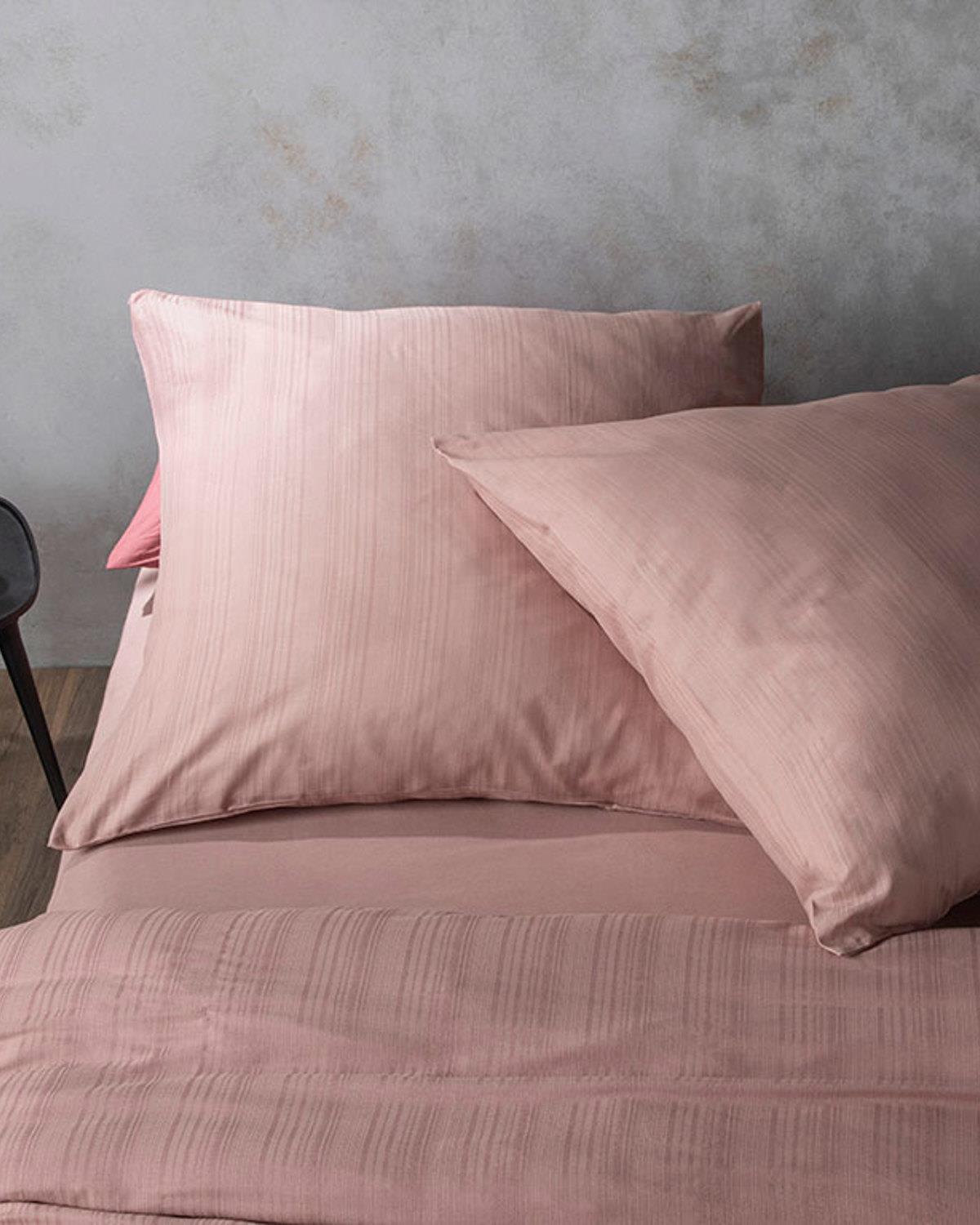 Aurora Silky Touch Tek Kişilik Nevresim Takımı 160x220 cm + 80x80 cm Gül Kurusu