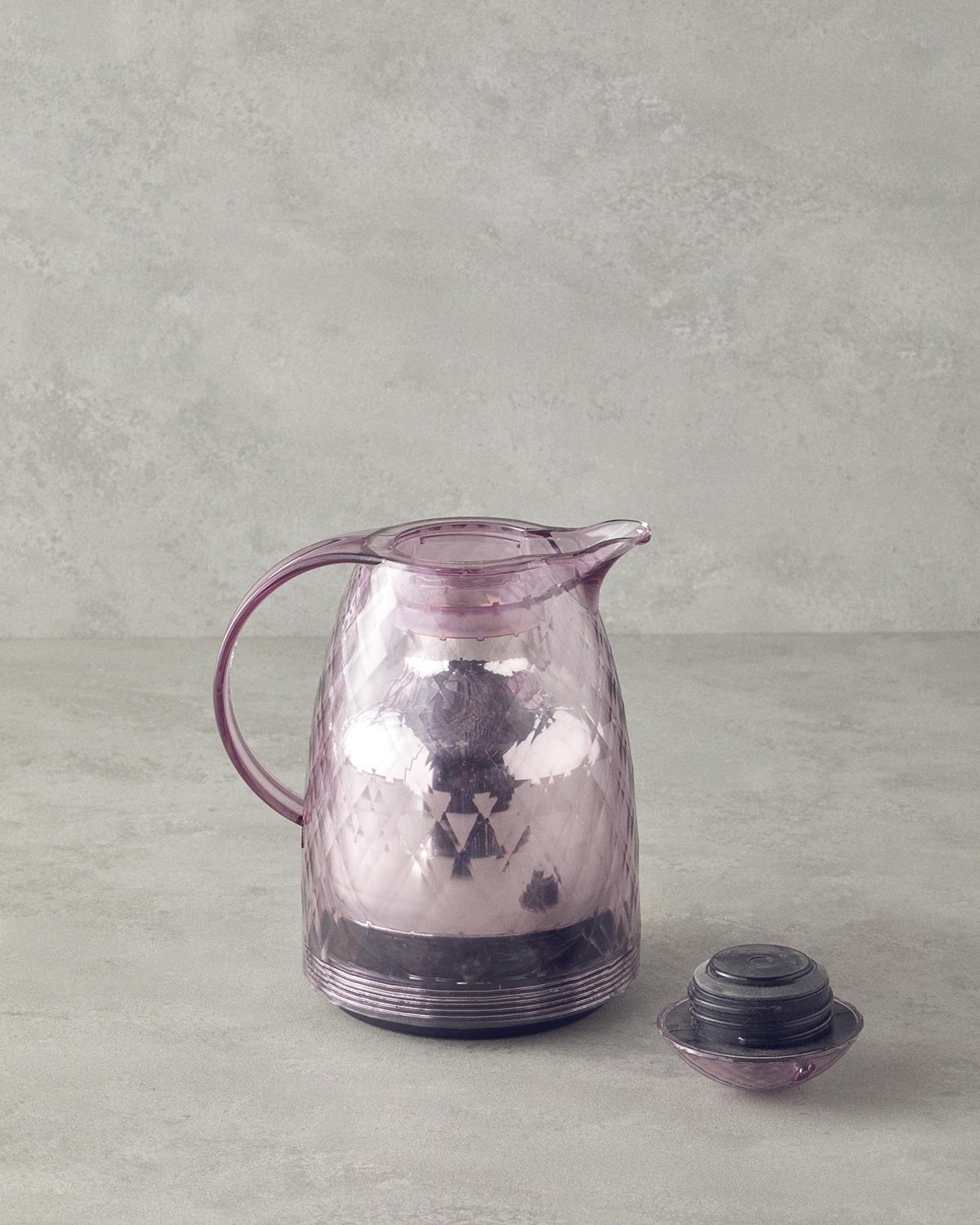 Axel Akrilik İçi Cam Termos 1000 ml Mürdüm