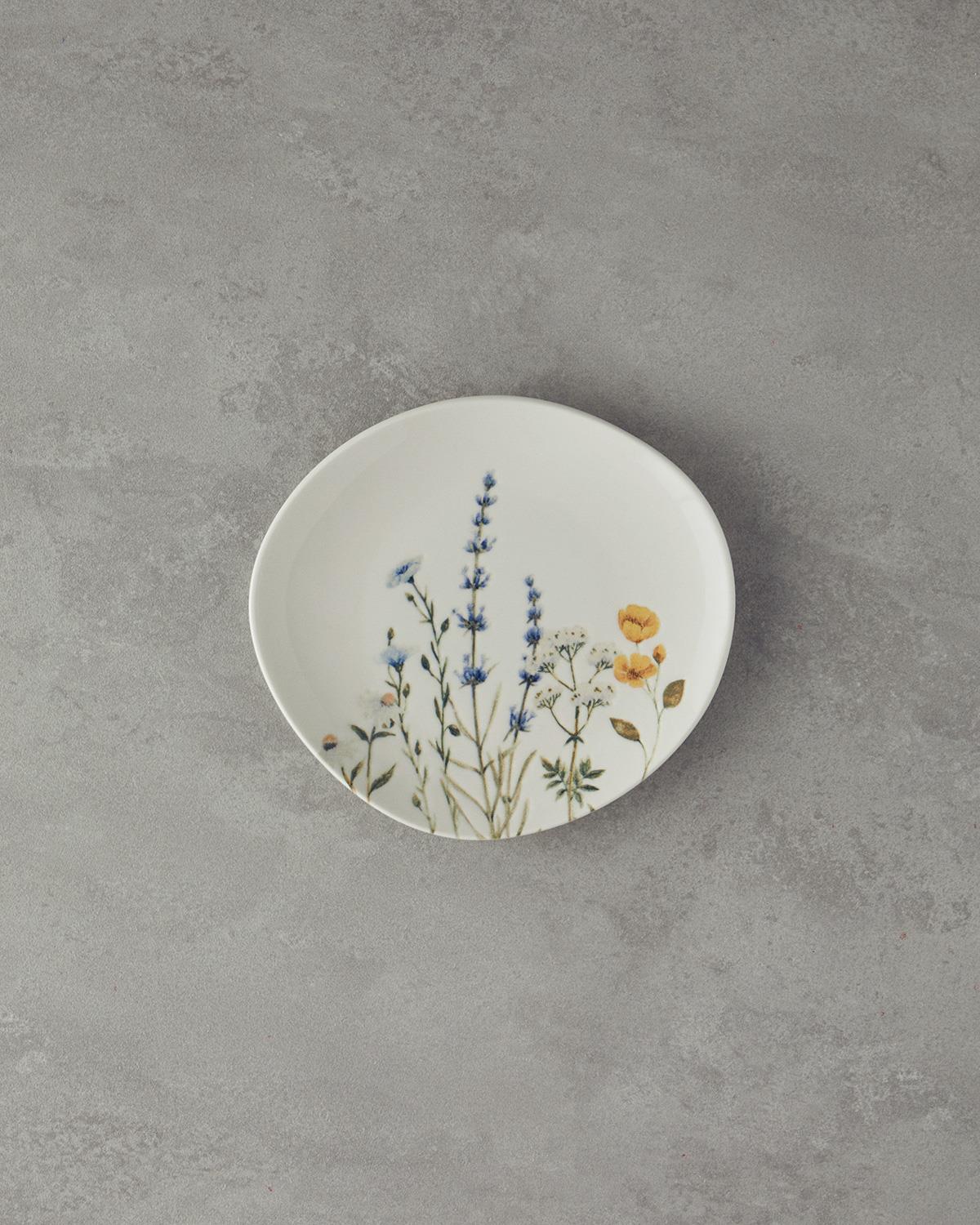 Balmy Porselen 20 Parça 6 Kişilik Kahvaltı Takımı Mavi-Sarı