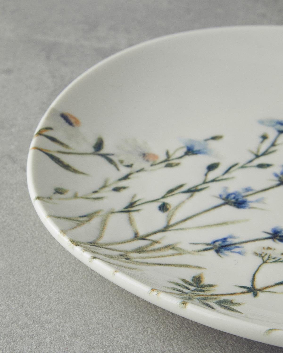 Balmy Porselen 20 Parça 6 Kişilik Kahvaltı Takımı Mavi-Sarı