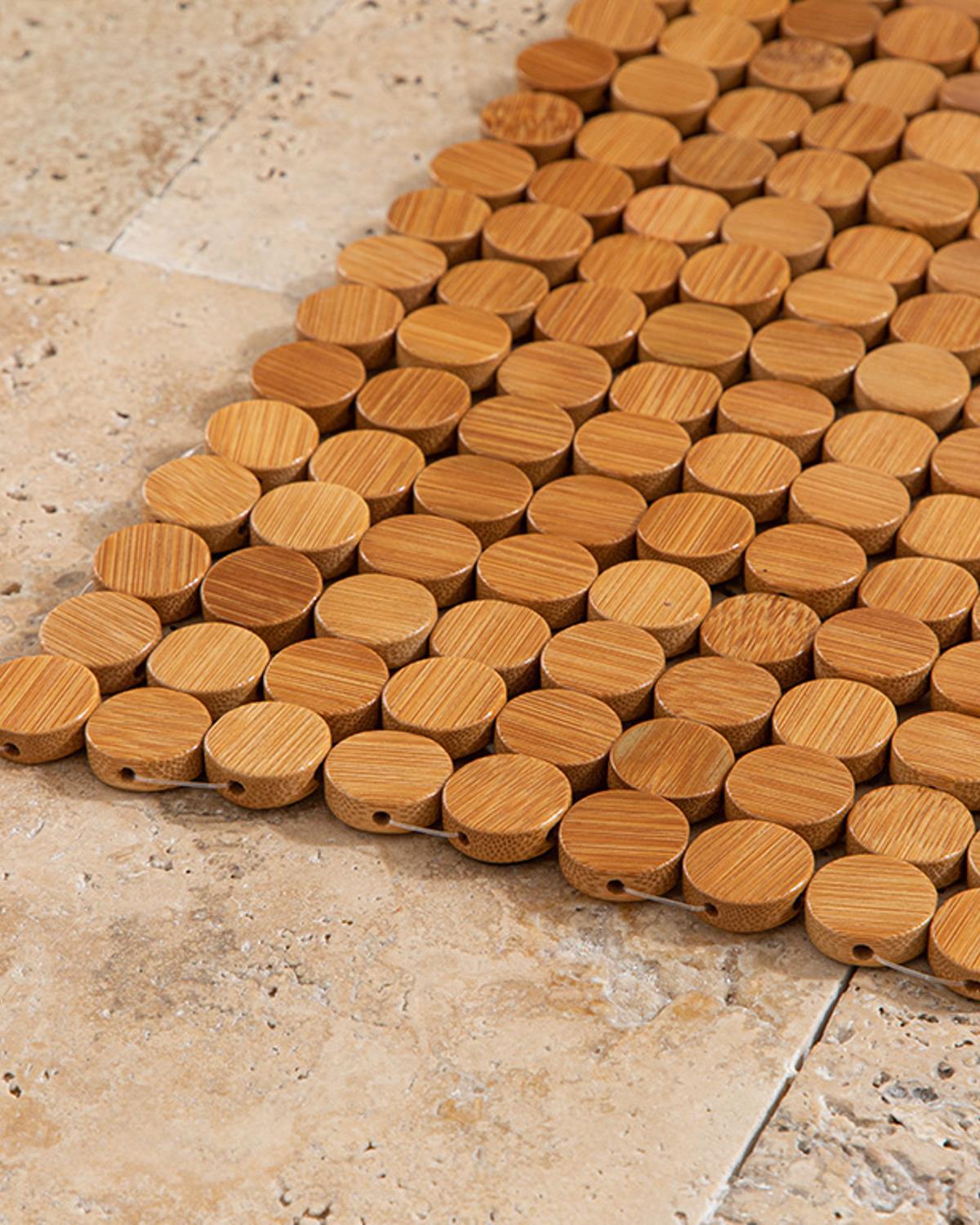 Bamboo Bambu Duş Kaydırmazı Bej