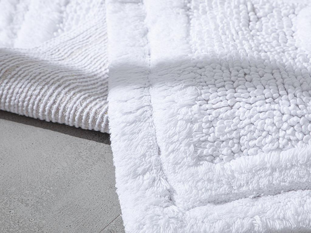 Bath Pamuklu Banyo Paspası 60x90 cm Beyaz