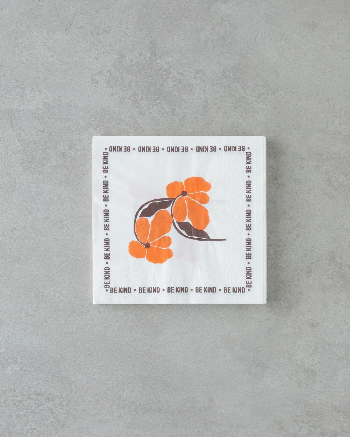 Be Kind Kağıt 20'li Kağıt Peçete 33x33 cm Turuncu