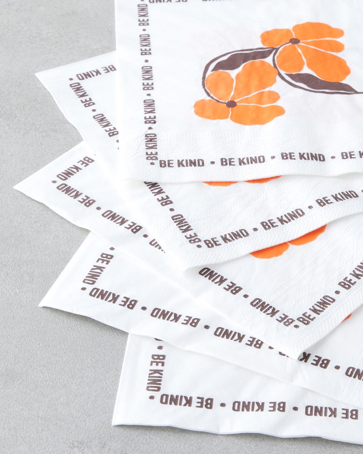 Be Kind Kağıt 20'li Kağıt Peçete 33x33 cm Turuncu