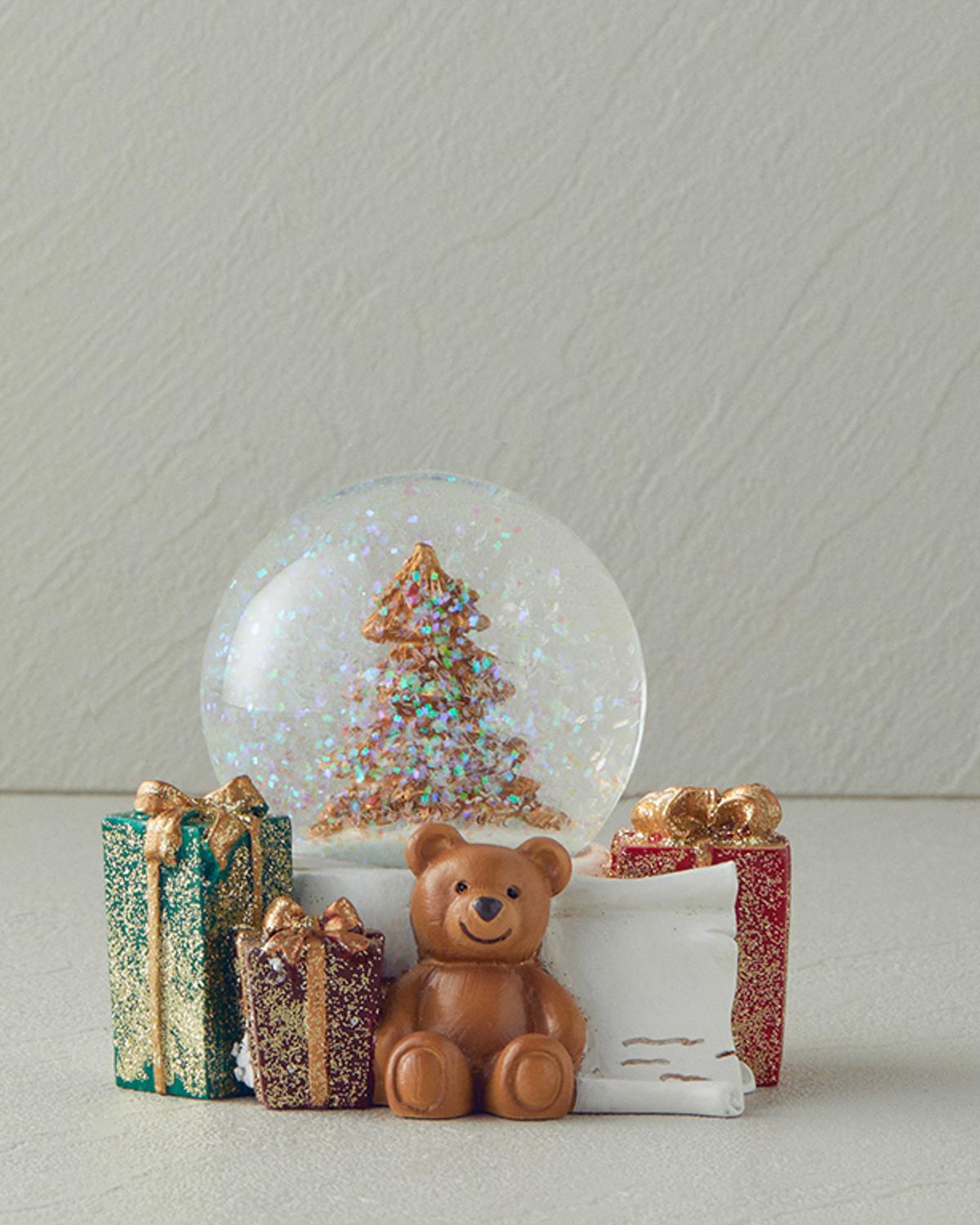 Bear Kar Küresi 11x9x9 cm Kahve