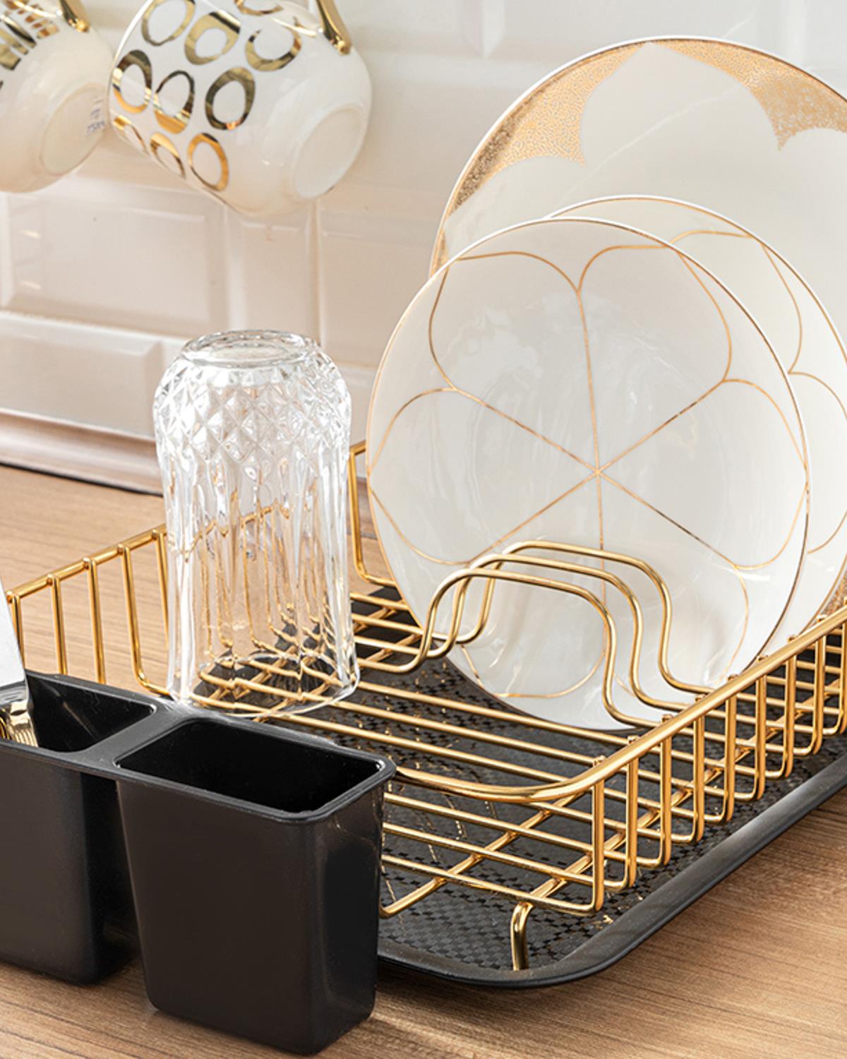 Bega Metal Bulaşıklık 37x26 cm Gold