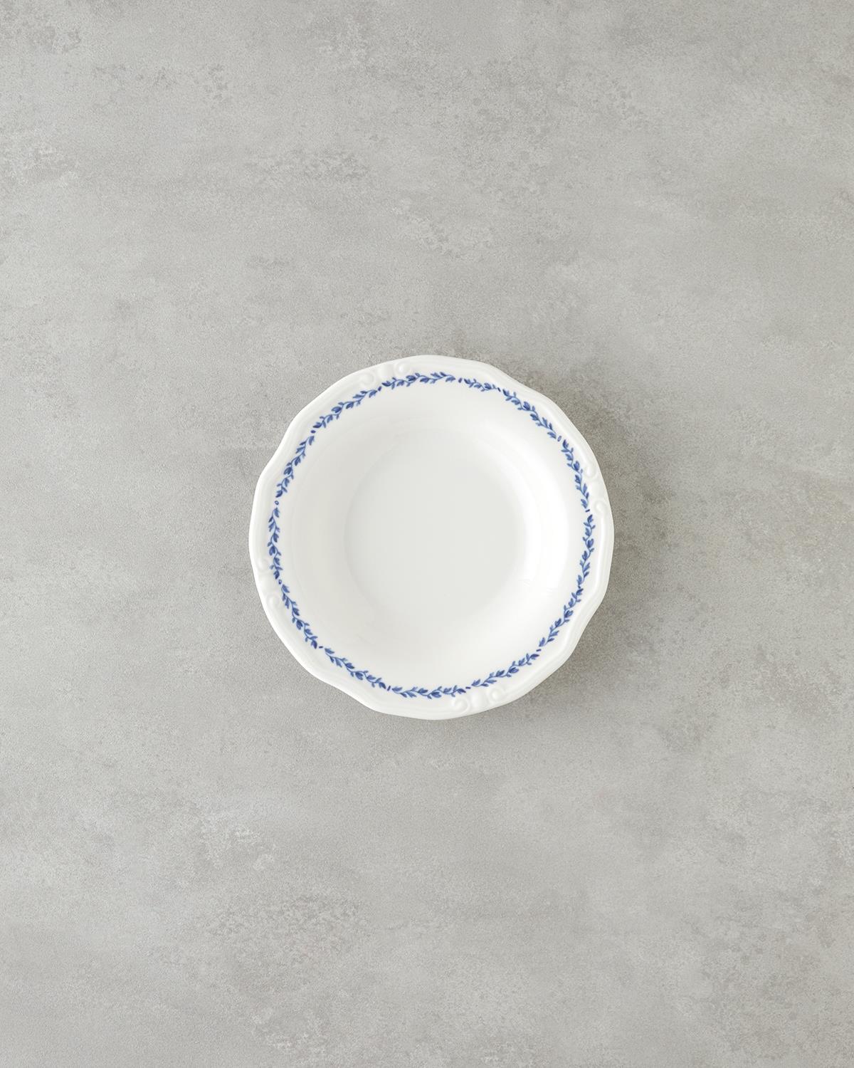 Belleza Porselen Yemek Takımı 24 Parça 6 Kişilik Mavi-Beyaz