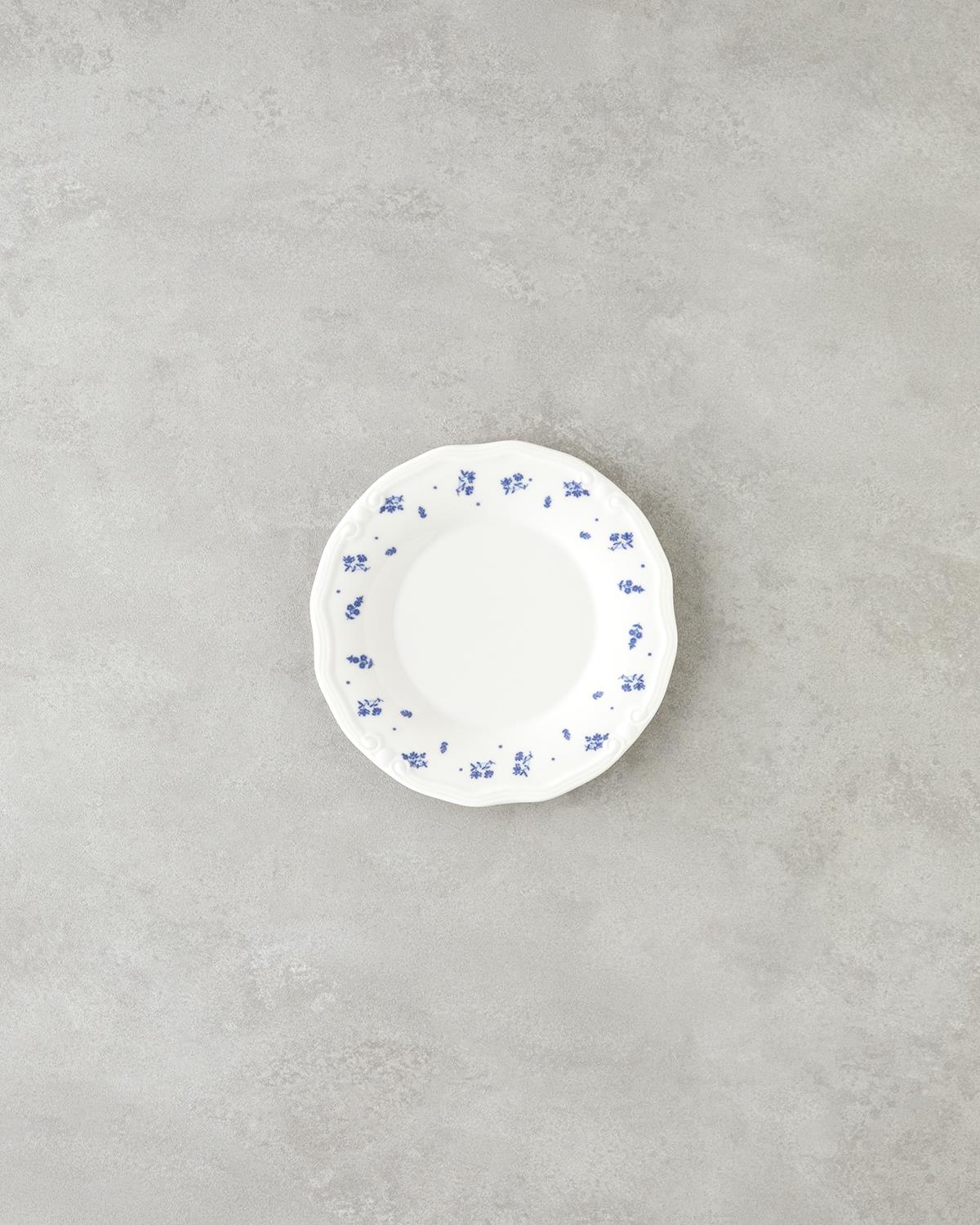 Belleza Porselen Yemek Takımı 24 Parça 6 Kişilik Mavi-Beyaz