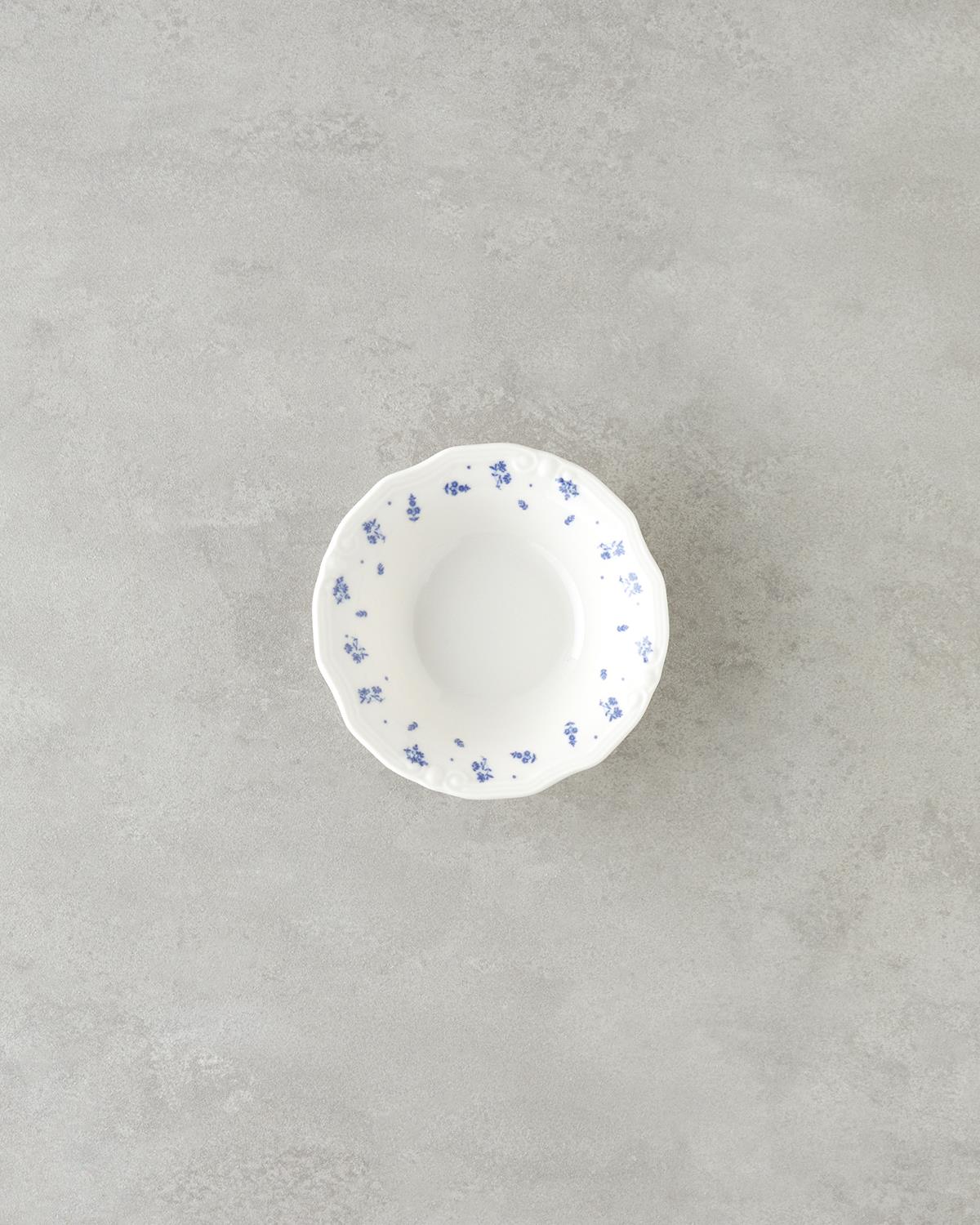 Belleza Porselen Yemek Takımı 24 Parça 6 Kişilik Mavi-Beyaz