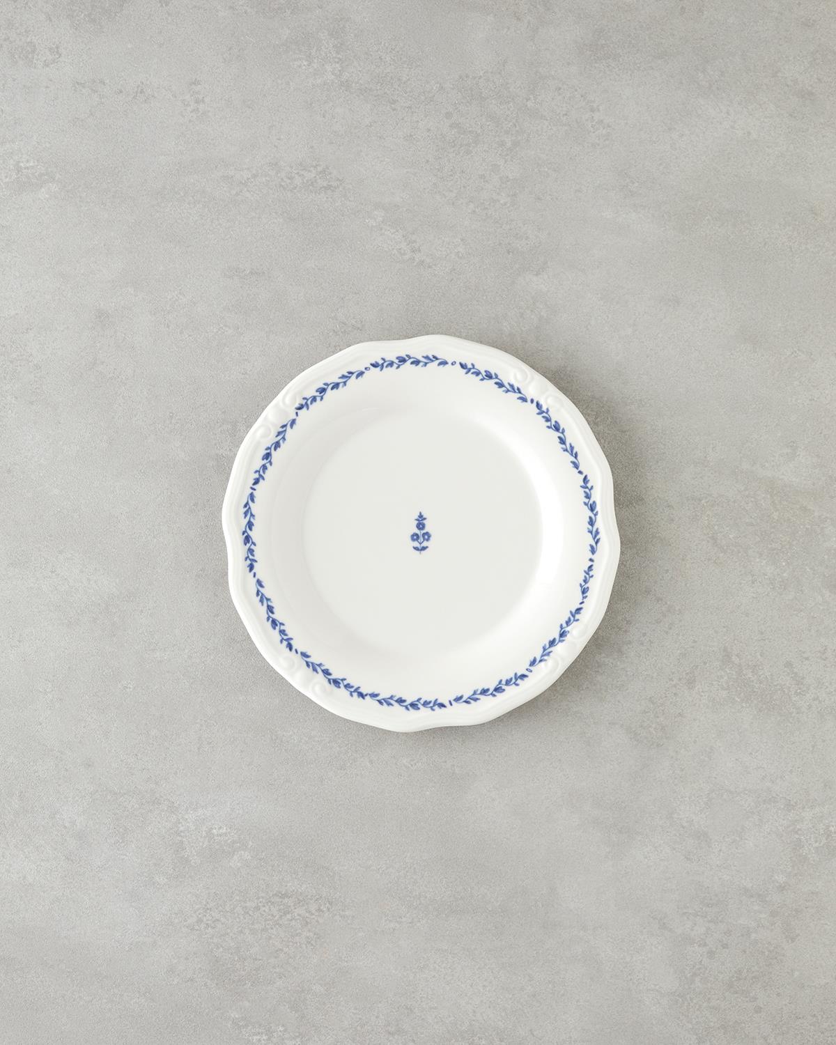 Belleza Porselen Yemek Takımı 24 Parça 6 Kişilik Mavi-Beyaz