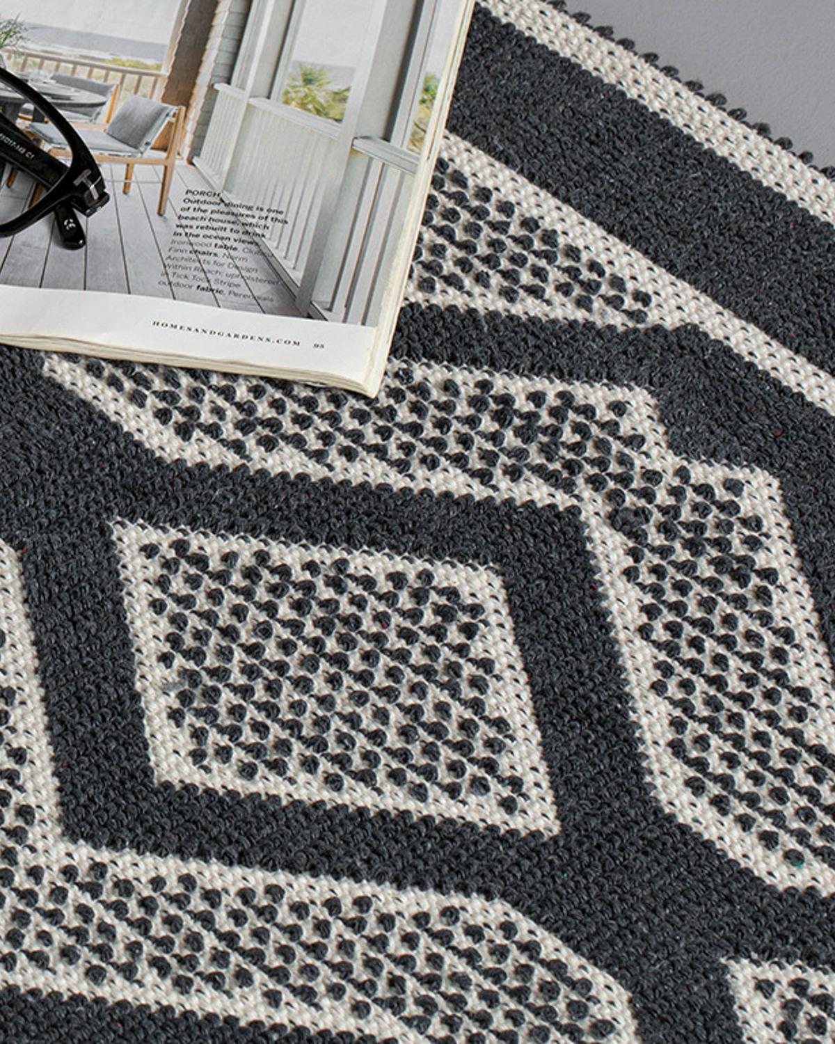 Belmont Pamuklu Kilim 80x150 cm Antrasit