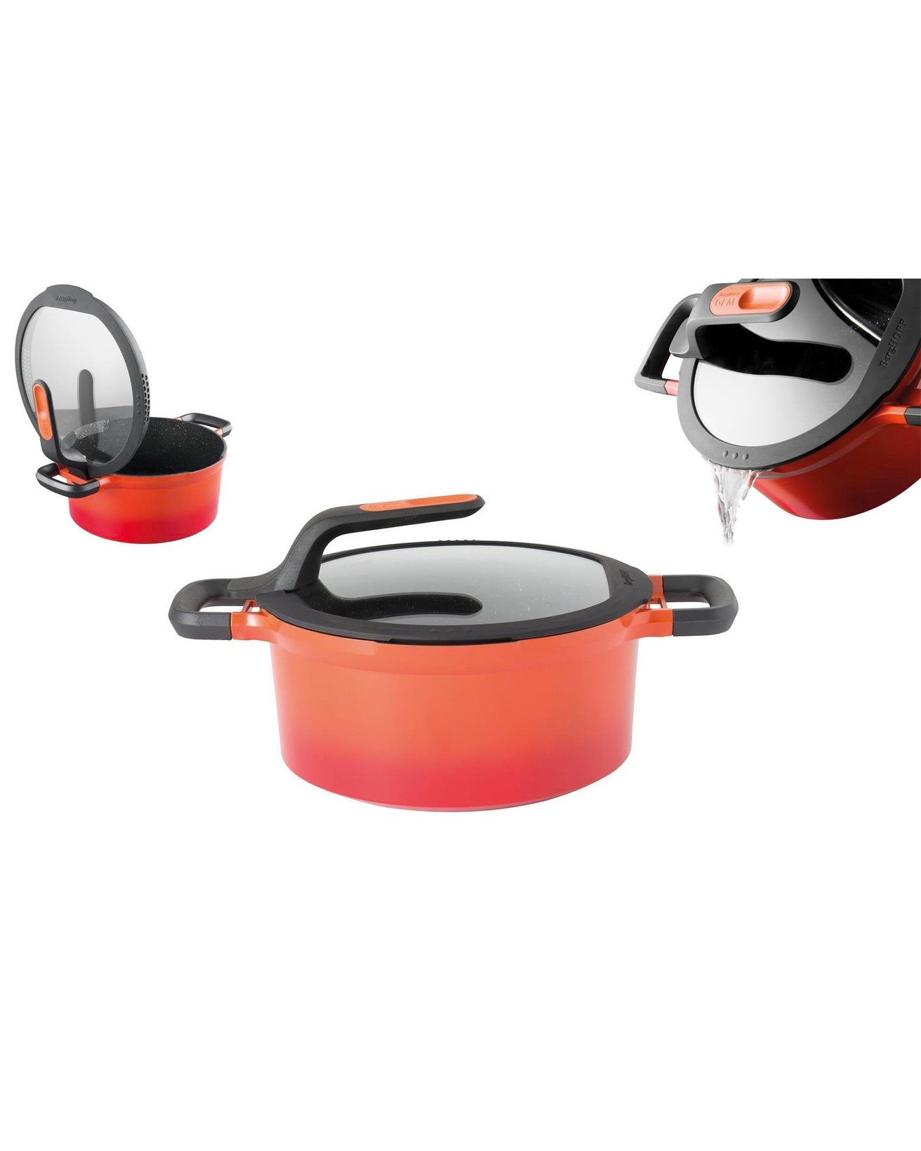 Berghoff Gem Stay Cool Derin Tencere 24x15 cm Turuncu