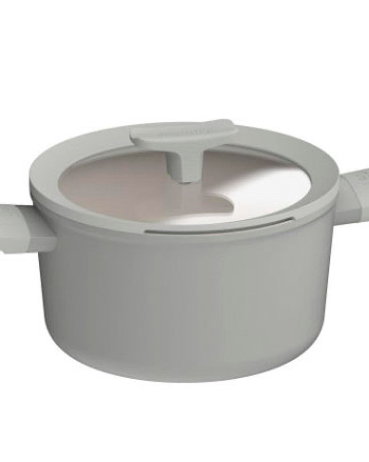 Berghoff Leo Balance Seramik Kısa Tencere Gri