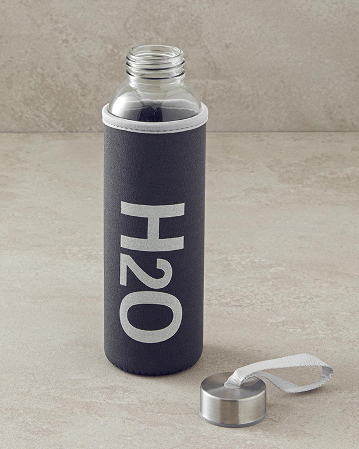 Best Bottle Cam Kılıflı Şişe Gri