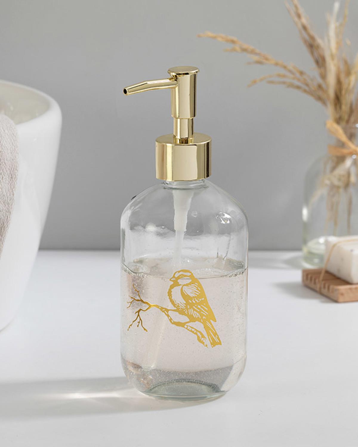 Birdy Cam Banyo Sıvı Sabunluk Gold