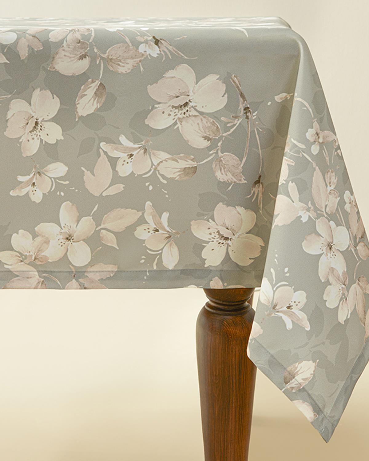 Bloom Polyester Masa Örtüsü 150x200 cm Yeşil