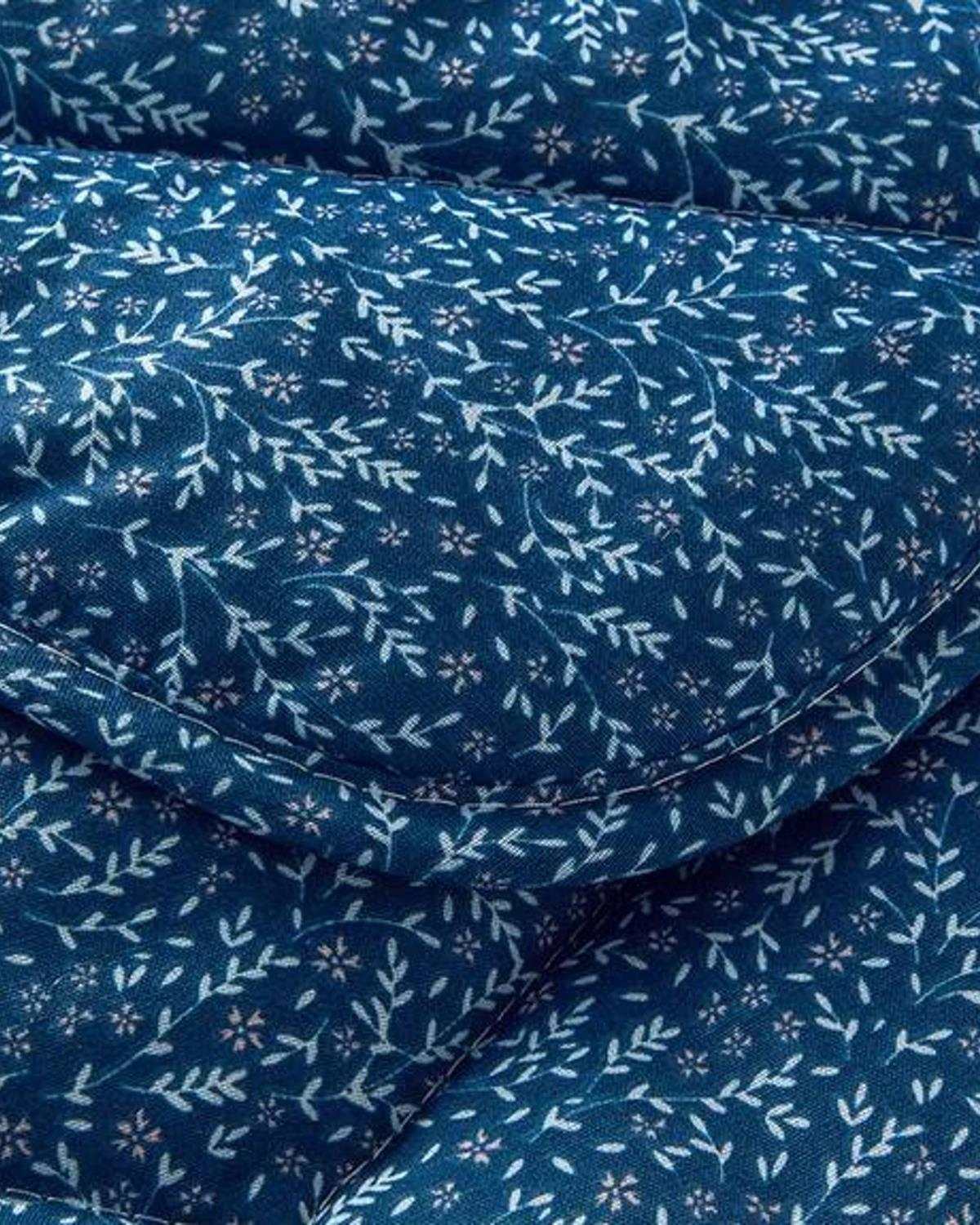 Bloomer Polycotton Tek Kişilik Yorgan Mavi