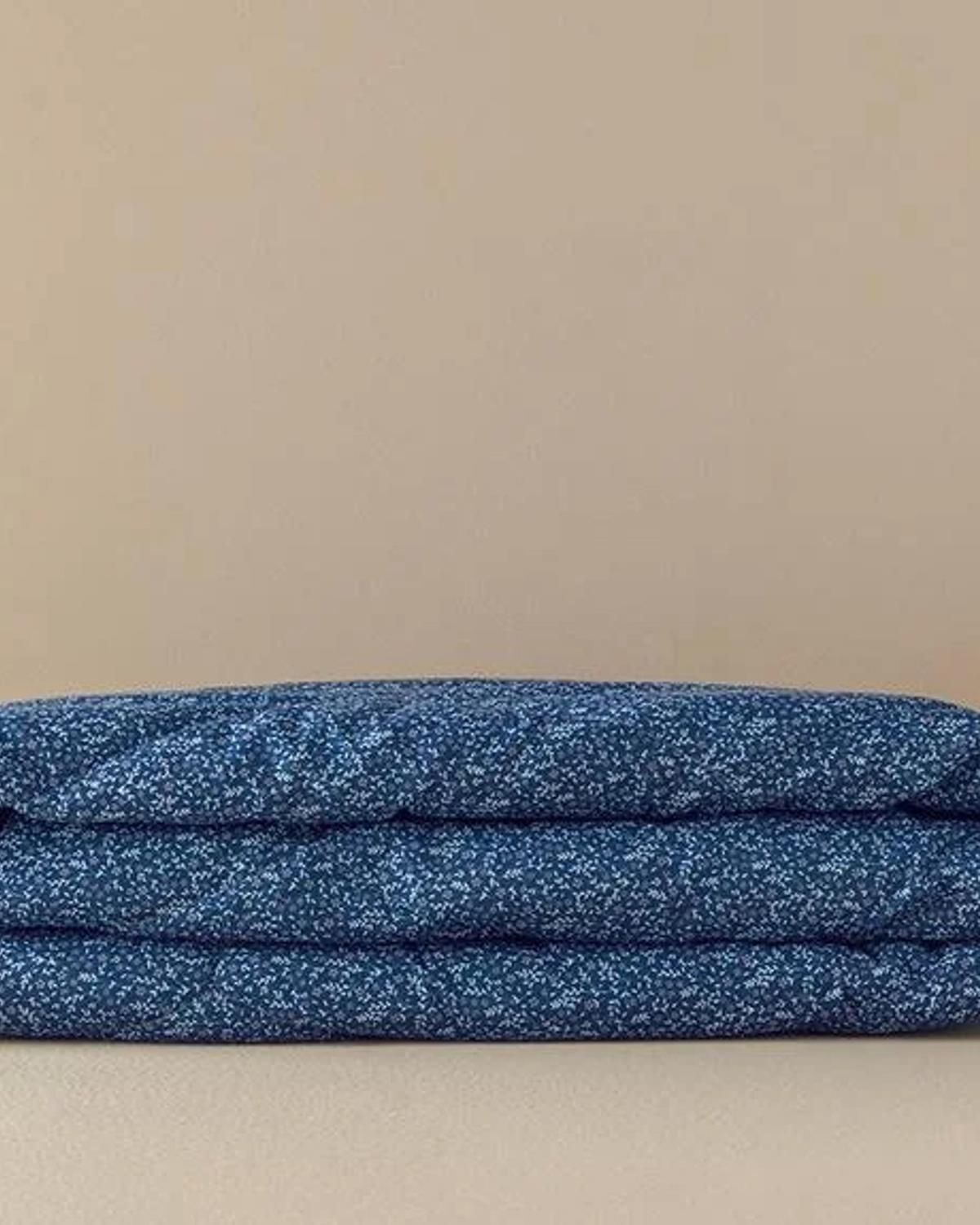 Bloomer Polycotton Tek Kişilik Yorgan Mavi