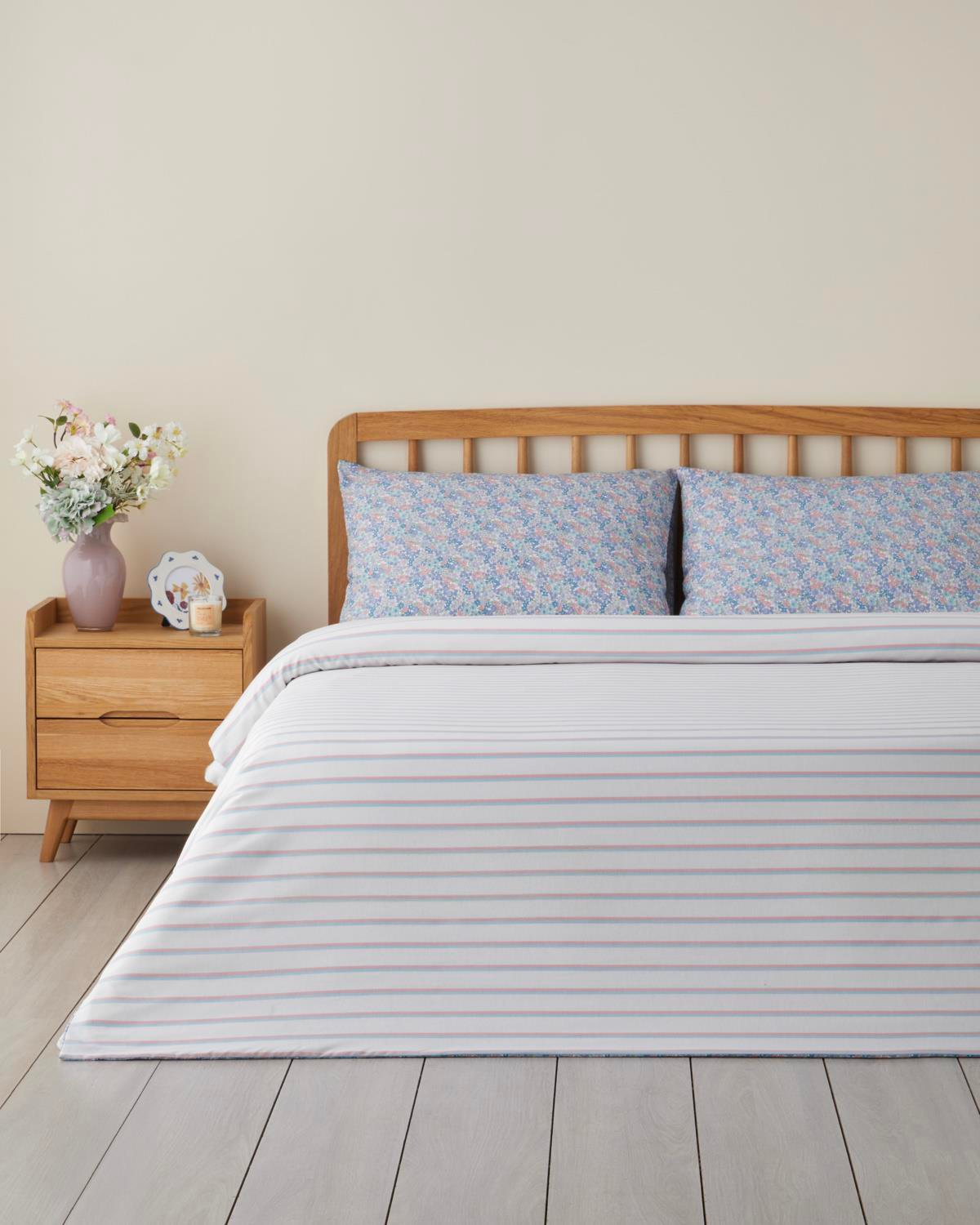 Bloss Mist Kolay Ütülenir Tek Kişilik Nevresim Seti 160x220 cm Lila