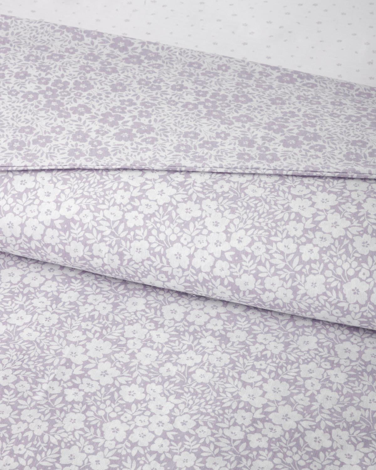 Blossira Kolay Ütülenir Çift Kişilik Nevresim Takımı 200x220 cm Lila