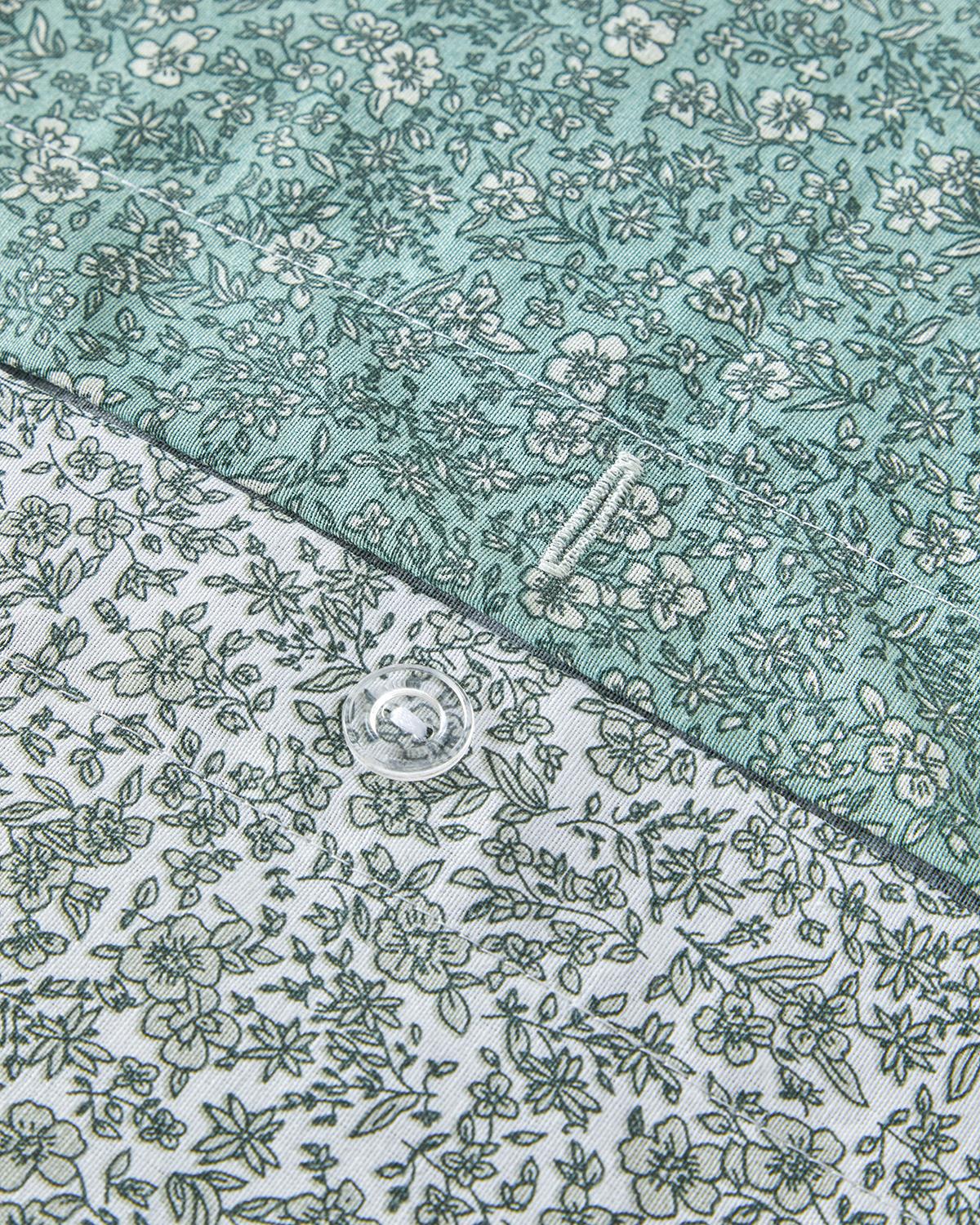 Blossom Garden Kolay Ütülenir Çift Kişilik Nevresim Takımı 200x220 cm Yeşil