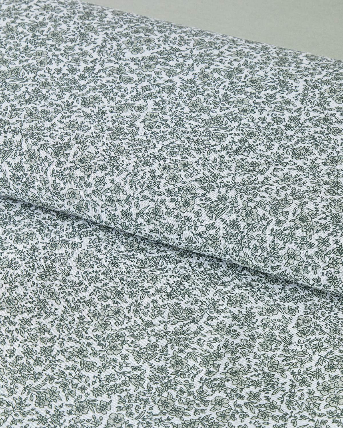 Blossom Garden Kolay Ütülenir Çift Kişilik Nevresim Takımı 200x220 cm Yeşil