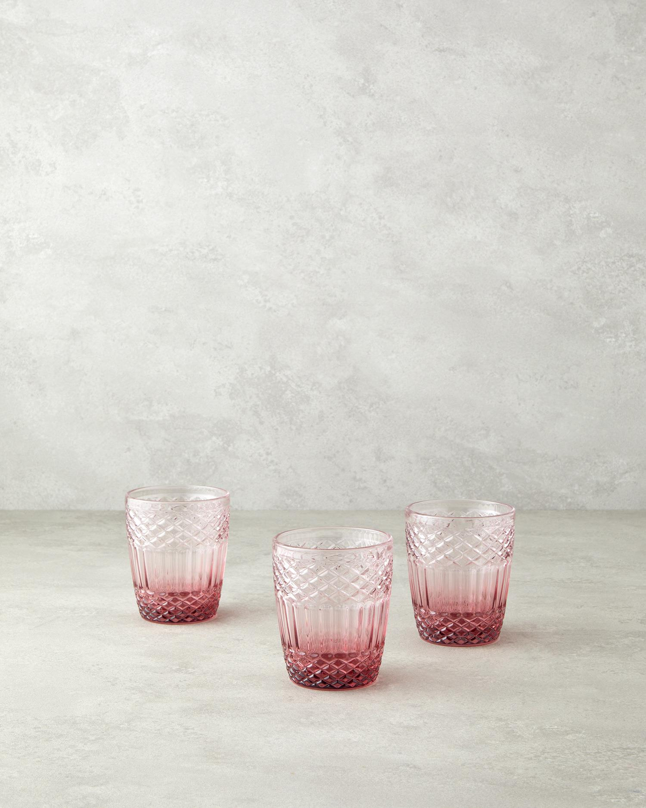 Blush Cam 3'lü Bardak 300 ml Pembe