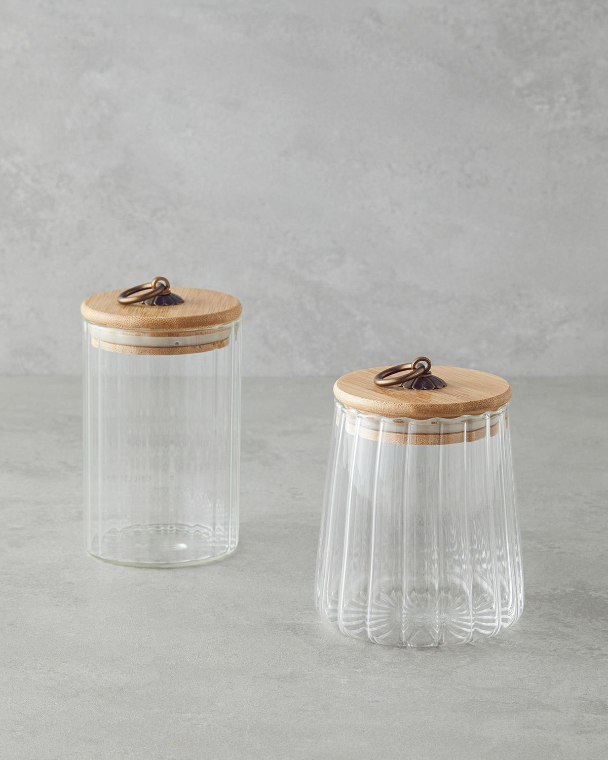 Bohem Line Cam Kavanoz 600 ml Şeffaf