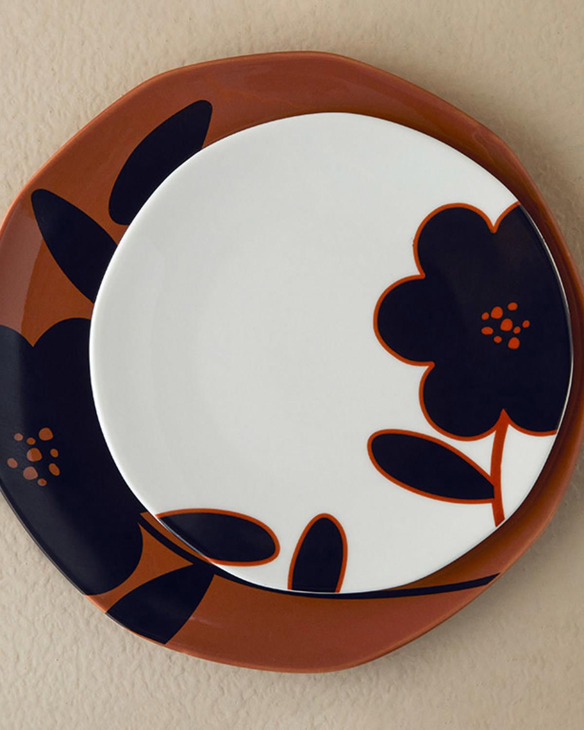 Bohemia Porselen Pasta Tabağı 21 cm Beyaz