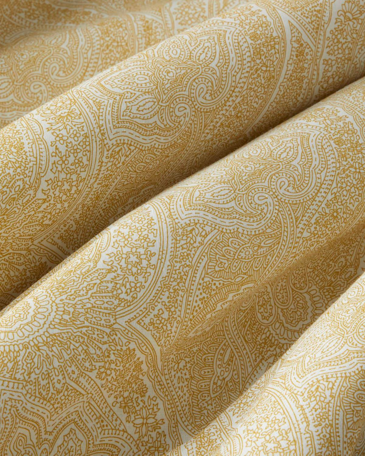 Bohemian Kolay Ütülenir Çift Kişilik Nevresim Takımı 200x220 cm Hardal