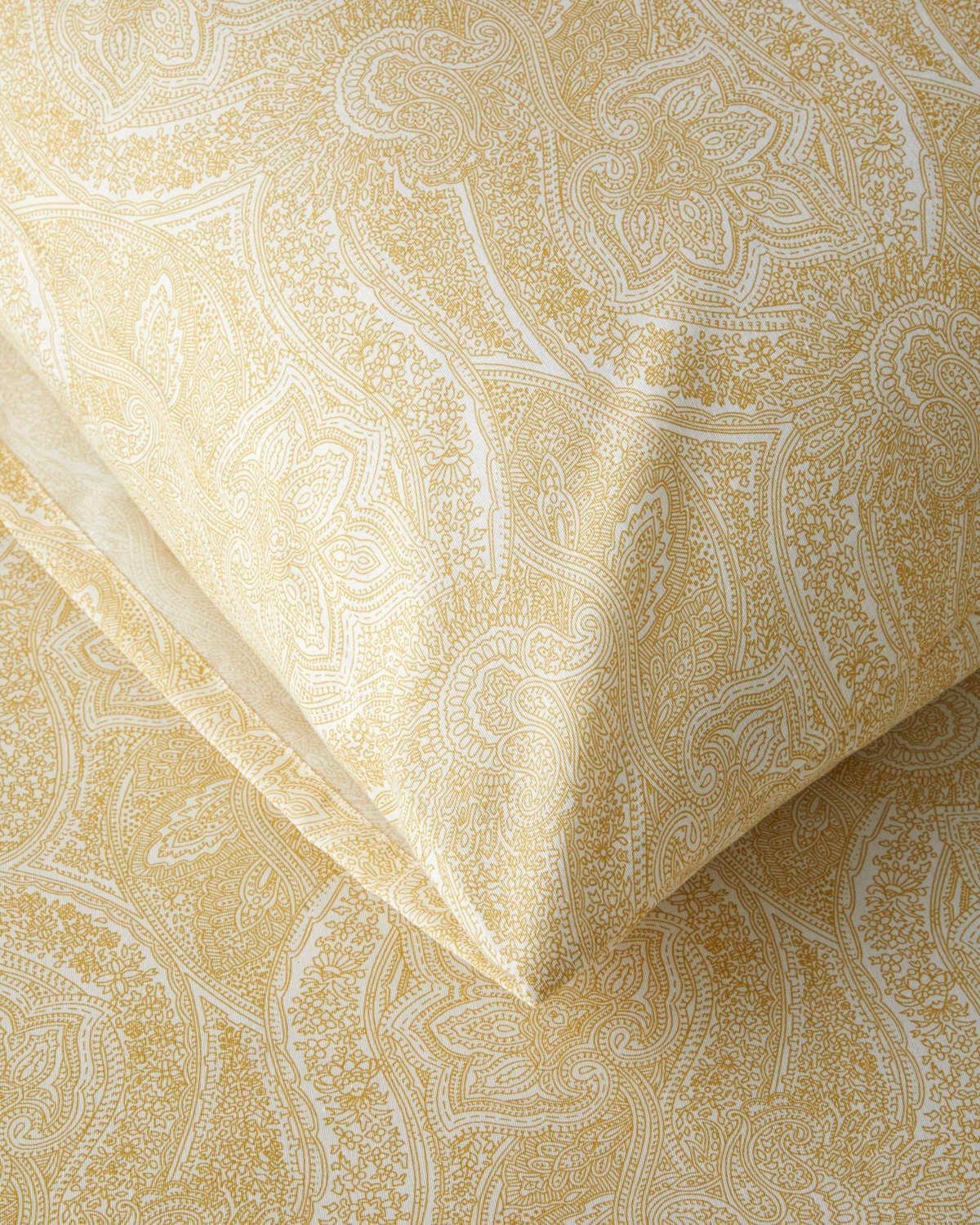 Bohemian Kolay Ütülenir Tek Kişilik Nevresim Takımı 160x220 cm Hardal