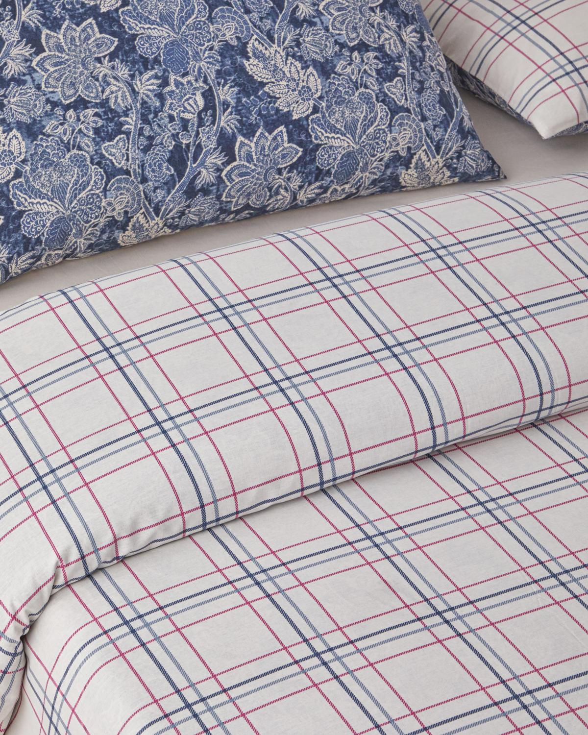 Boho Bloom Pamuk Tek Kişilik Nevresim Takımı 160x220 cm Lacivert