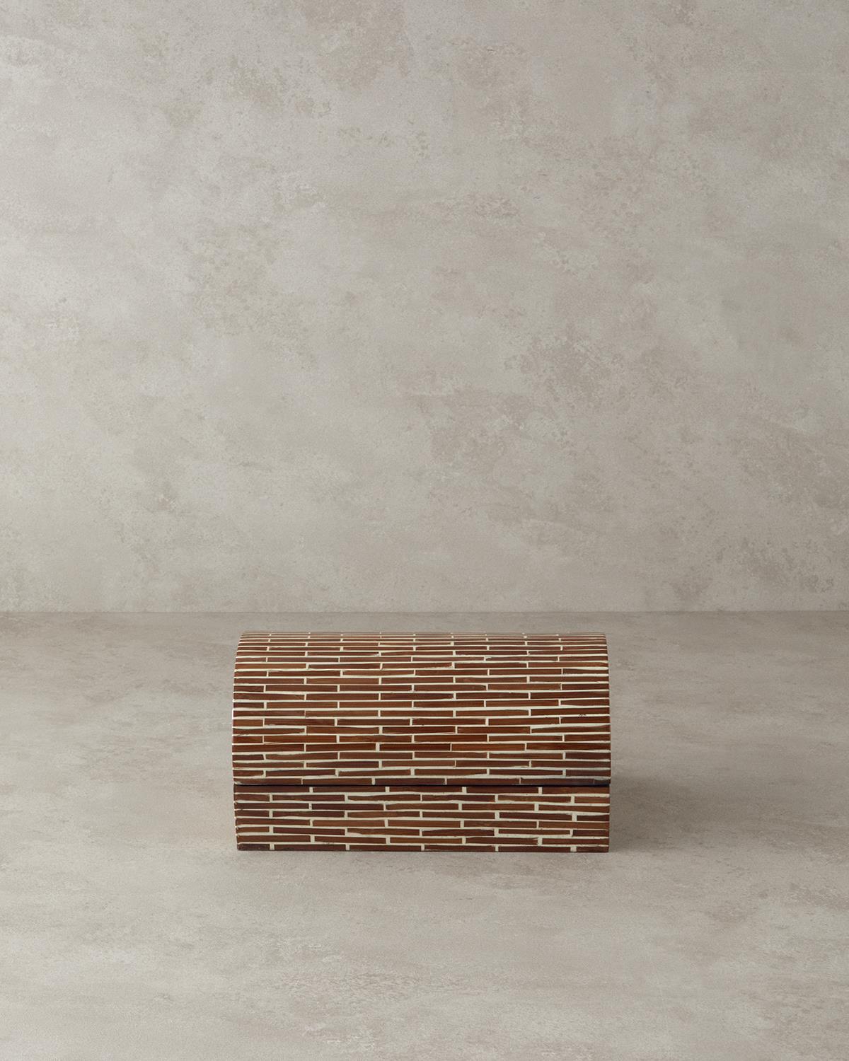 Boho Chic Bambu Dekoratif Kutu 2Kahverengi