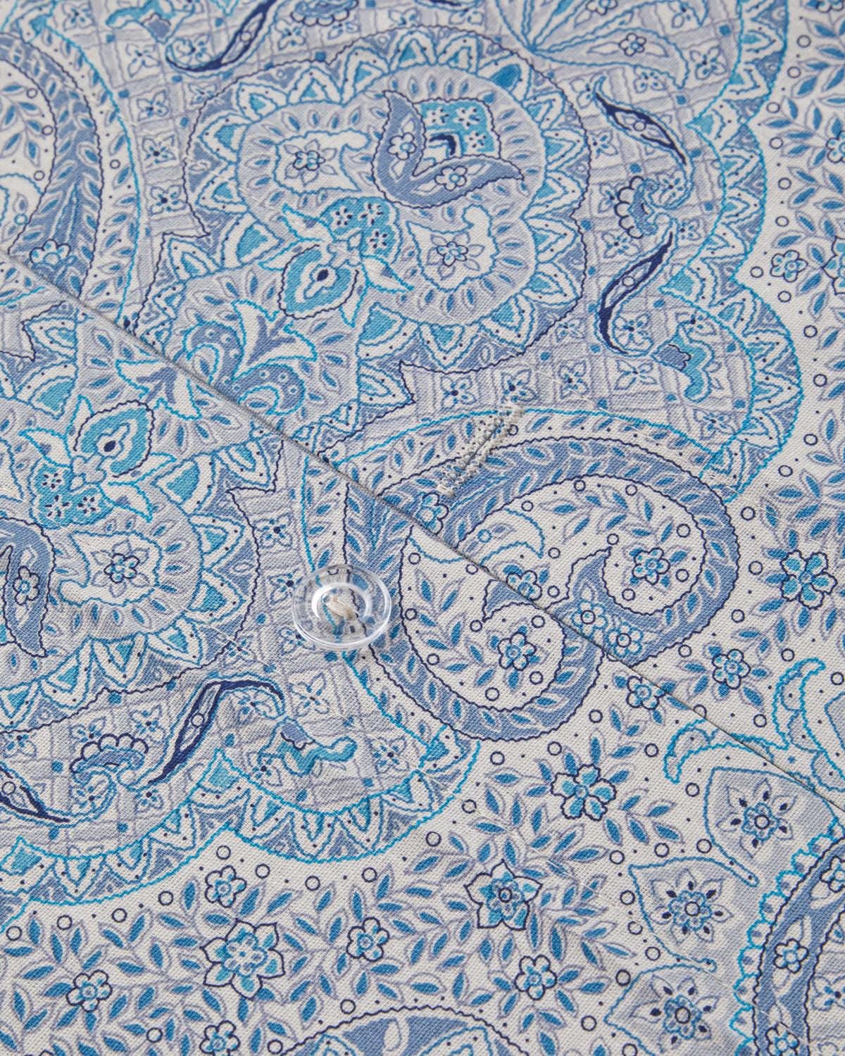 Boho Chic Pamuk Tek Kişilik Nevresim Takımı 160x220 cm Mavi