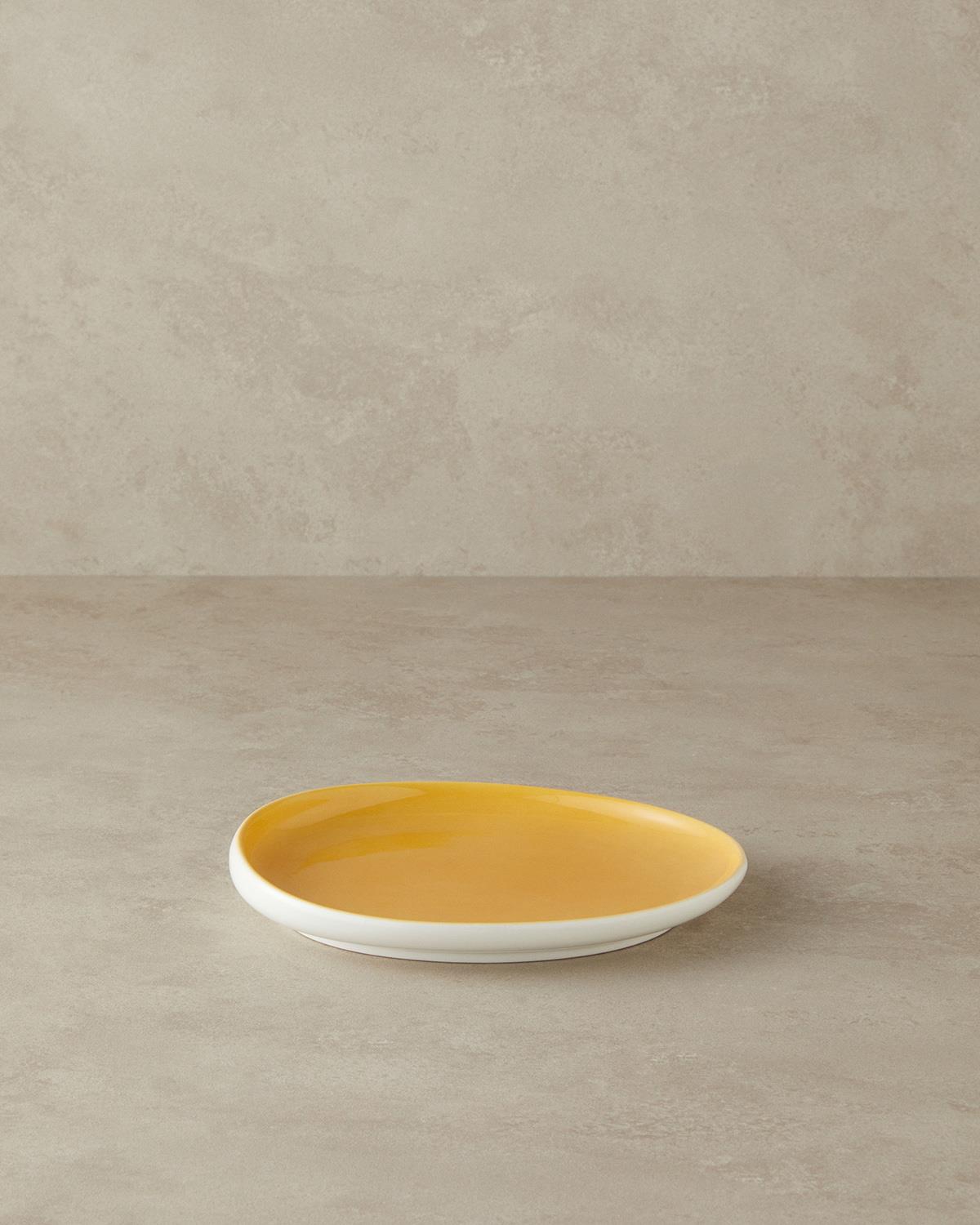 Boho New Bone China Pasta Tabağı 23 cm Sarı