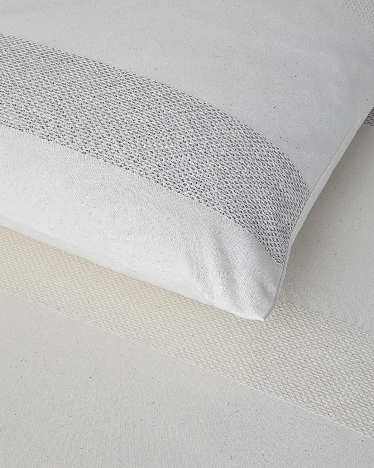 Bold Braid İpliği Boyalı Çift Kişilik Nevresim Takımı 200x220 cm Gri