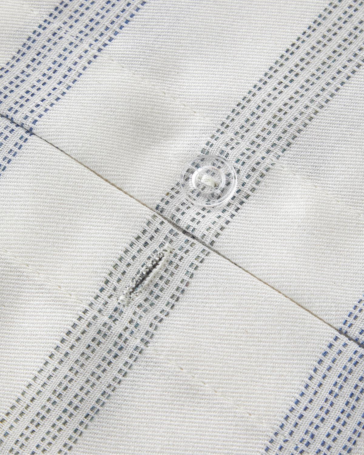 Bold Stitch İpliği Boyalı Çift Kişilik Nevresim Takımı 200x220 cm Lacivert-Yeşil