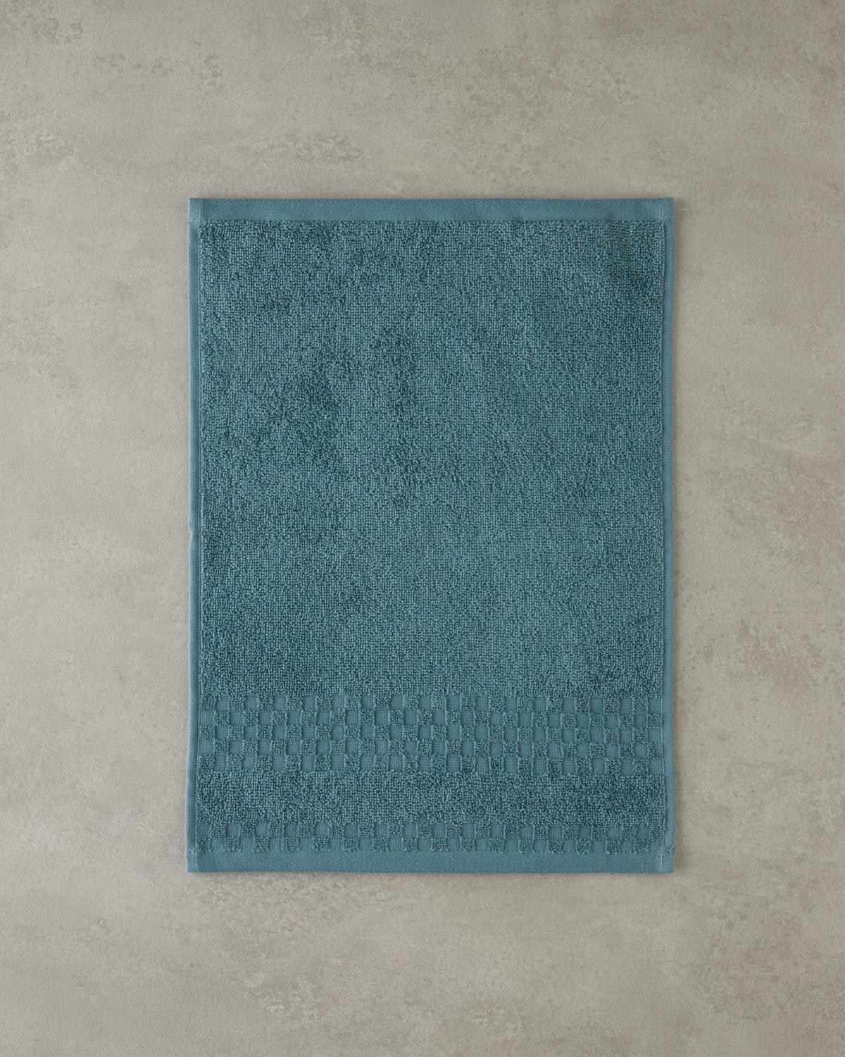 Border Check Pamuk El Havlusu 30x40 cm Petrol