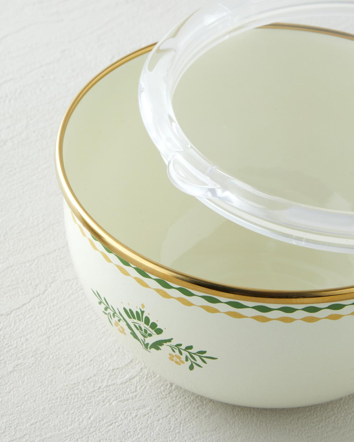 Botanic Garden Emaye 2'li Saklama Kabı 0,75 x 1,20 L Yeşil