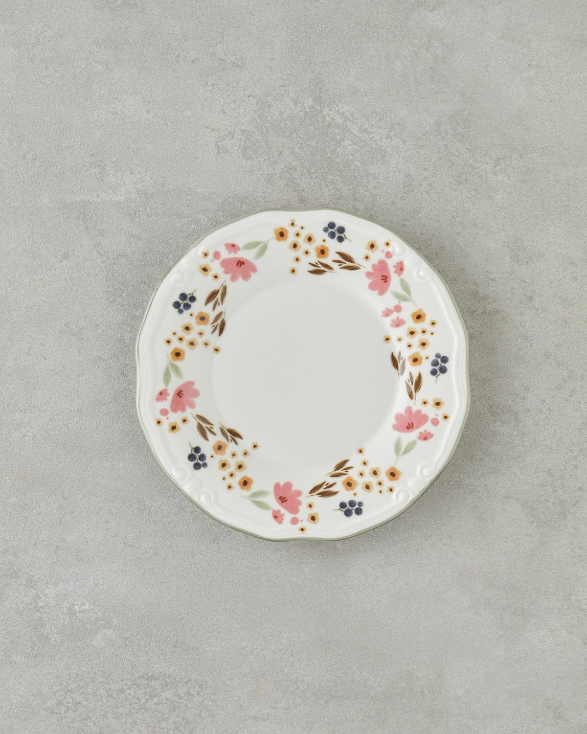 Botanic Porselen Kahvaltı Takımı 20 Parça 6 Kişilik Renkli