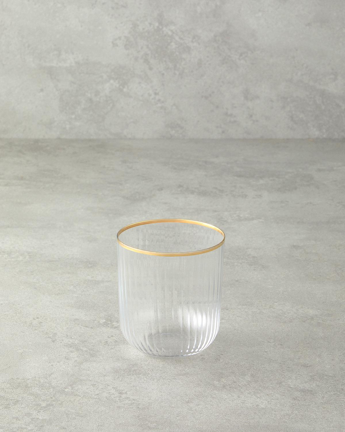 Bridgette Cam 6'lı Bardak 400 ml Gold